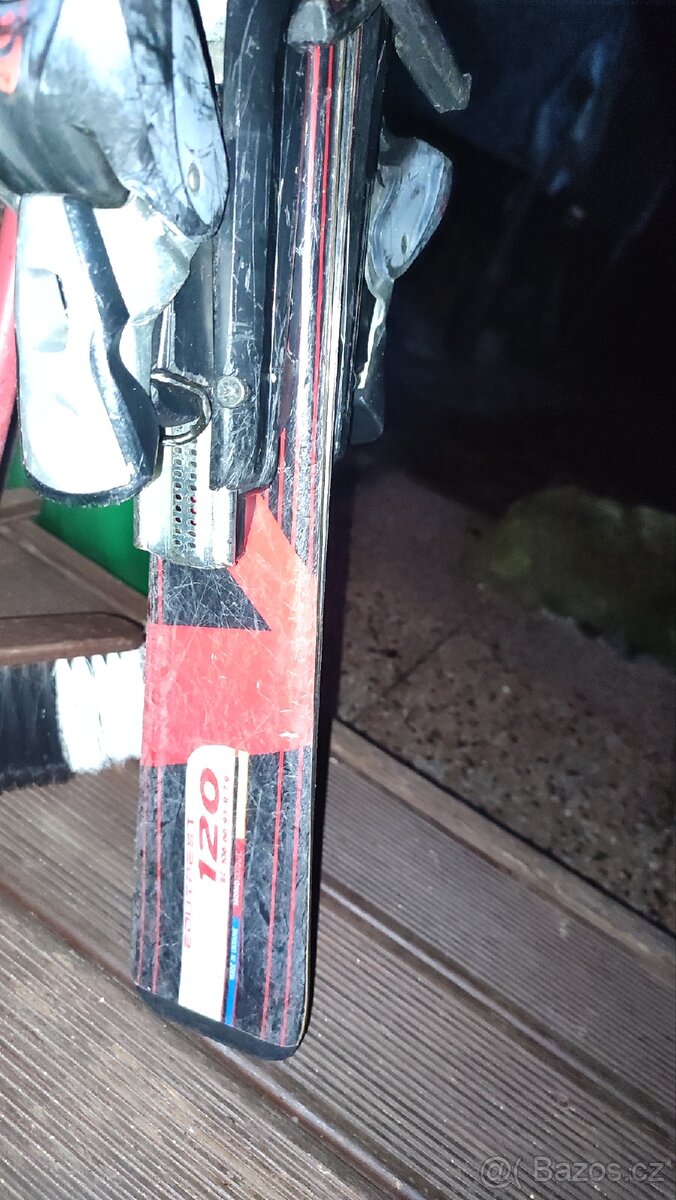 Dětské lyže Salomon 120, s vázáním. - 2