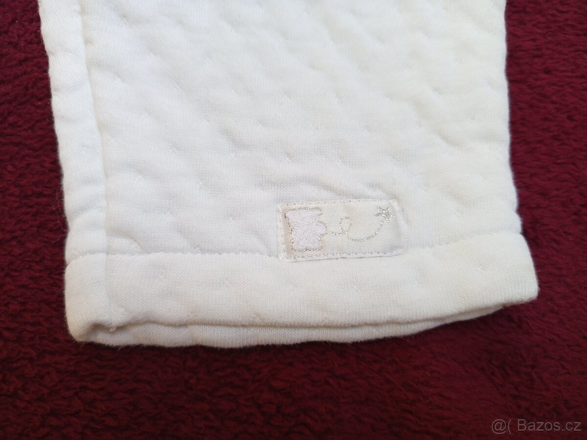 Bílé tepláčky, vel. 3-6 měs. - 2