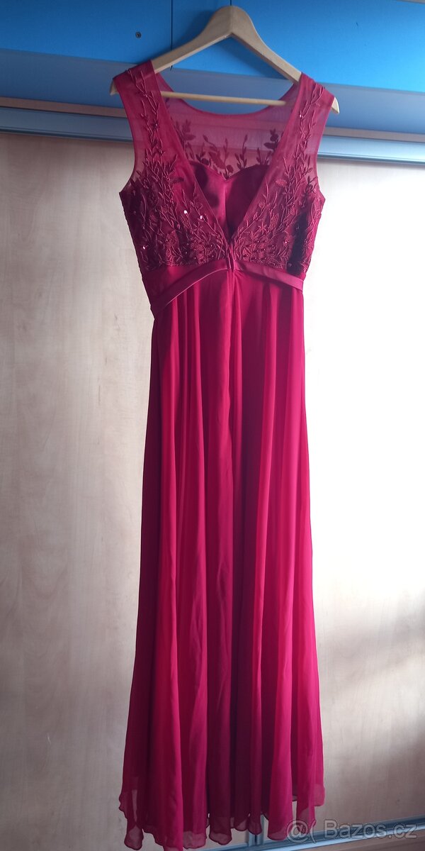 Plesové šaty vínové - 2