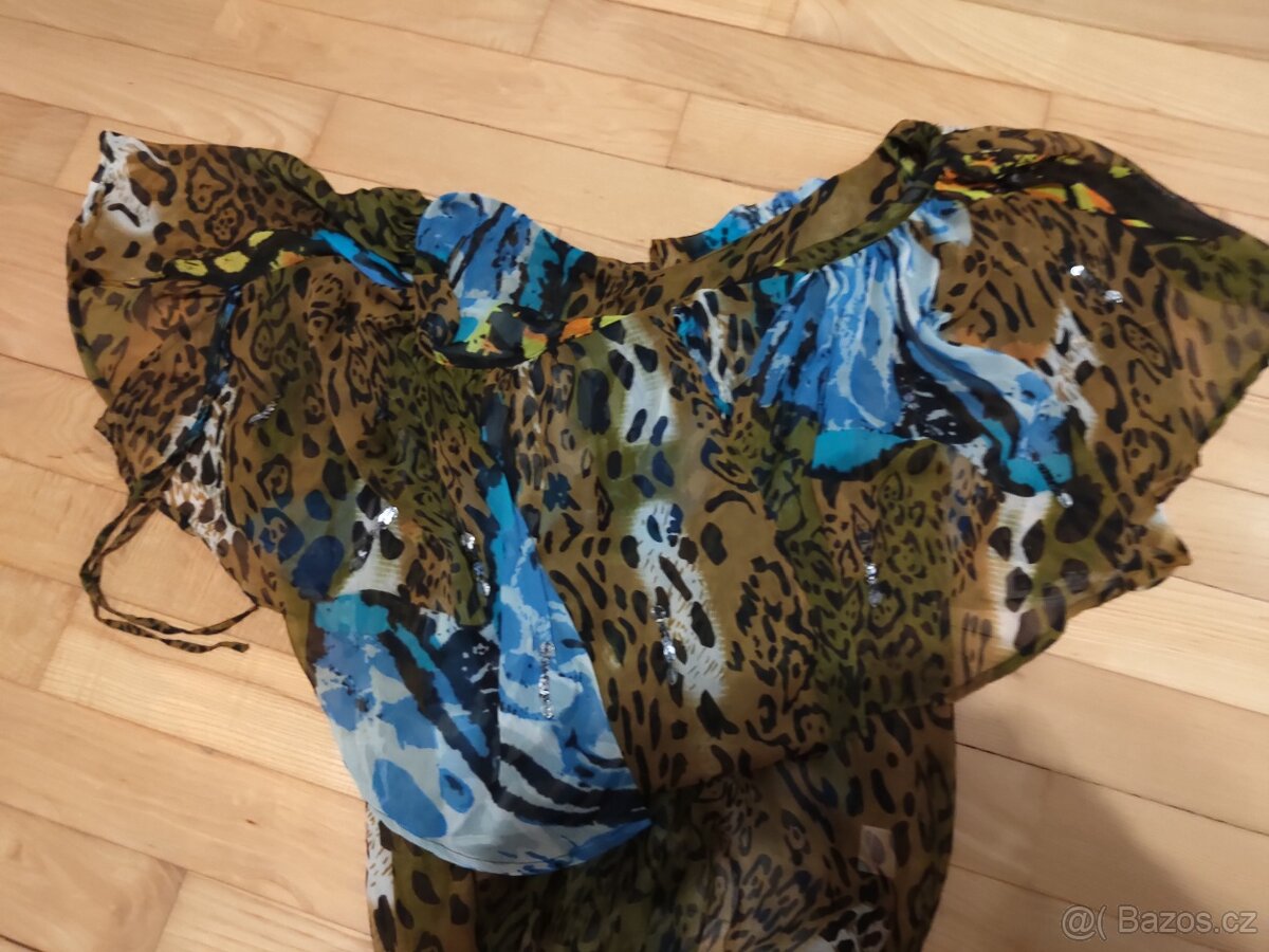 Společenská halenka s netopýřími rukávy - 2