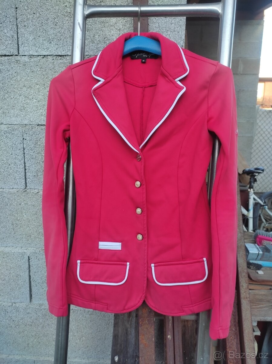 Červené jezdecké sako Spooks - 2