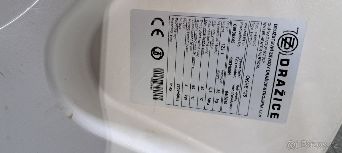 Bojler Dražice OKHE 125 - 2