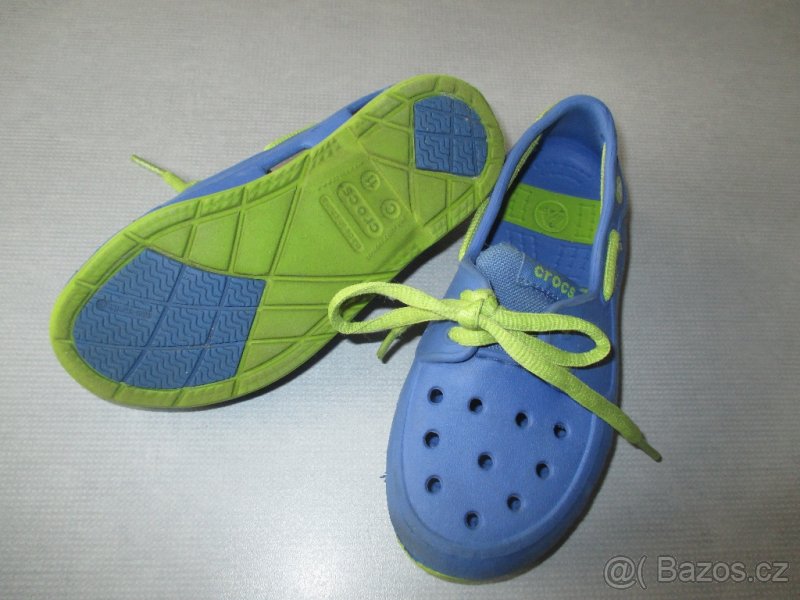 CROCS-beach-line-boat-shoe-ocean-citrus-uk-11-naše vel. 28 - 2