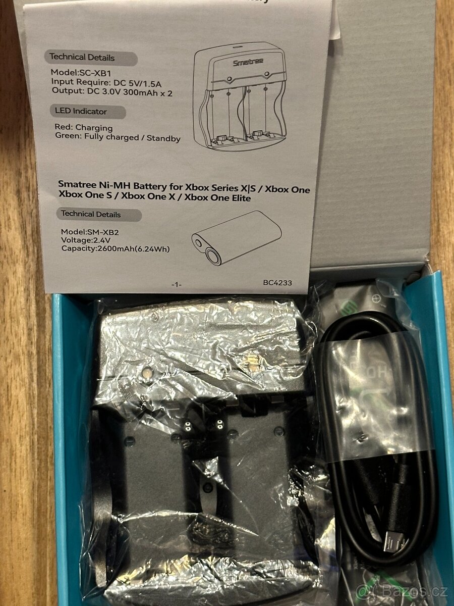 Nová sada dobíjecích baterií Smatree pro herní konzole - 2