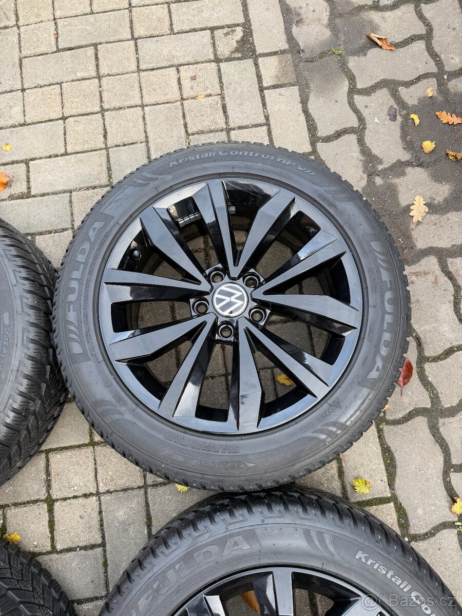ORIGINÁL Alu Volkswagen MAYFIELD R17, 5x112 - ZIMNÍ, TOP - 2