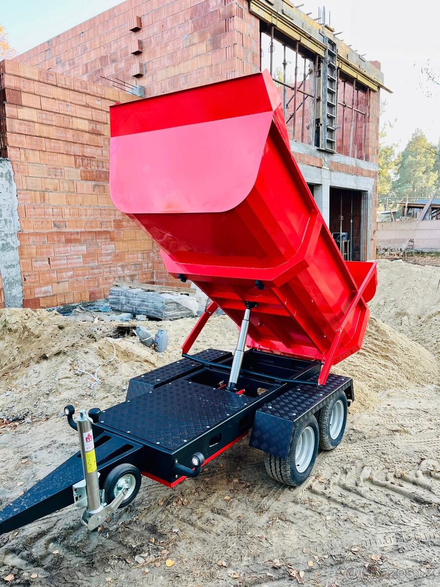 Sklápěcí přívěsný vozík do 750 kg – za auto i čtyřkolku - 2