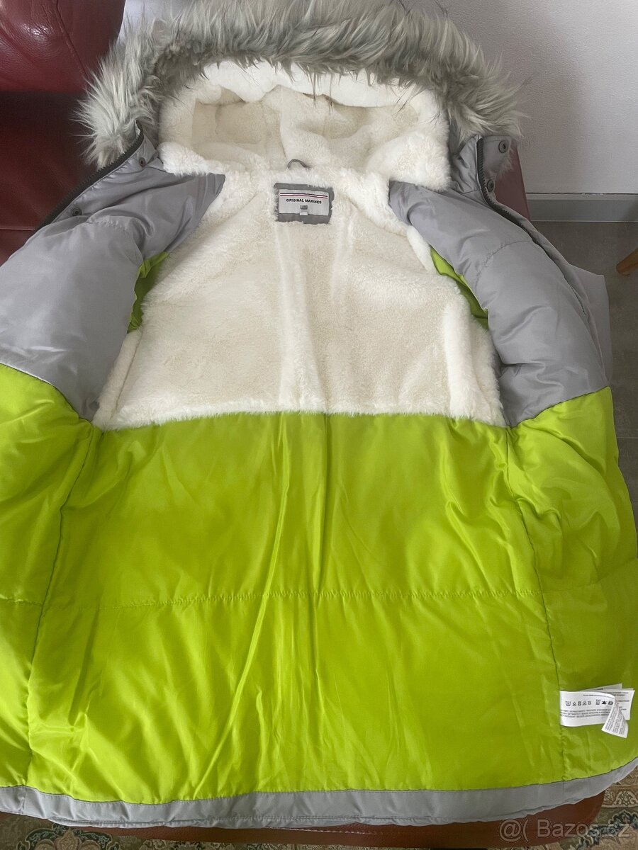 Dětská zimní bunda parka ORIGINAL MARINES 164, jak NOVÁ - 2
