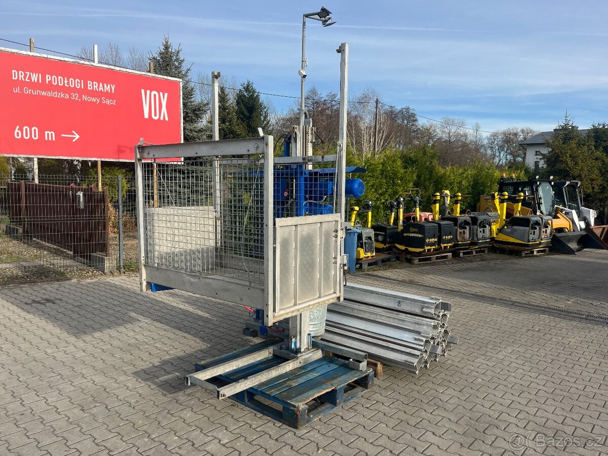 Vertikální stavební výtah Geda 300Z, jeřáb, zvedák s výškou - 2