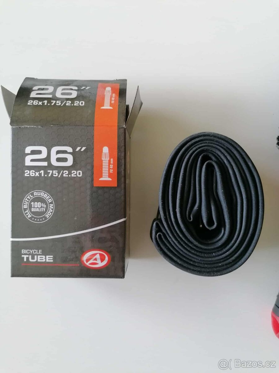 duše na kolo zn. Autor AT-MTB-26"slim FV4 a čistící sada - 2