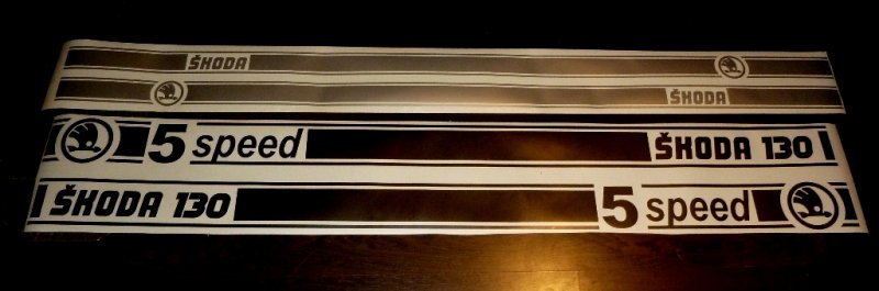 retro pruhy škoda,favorit,fabia, rallye, Kamiq - 2
