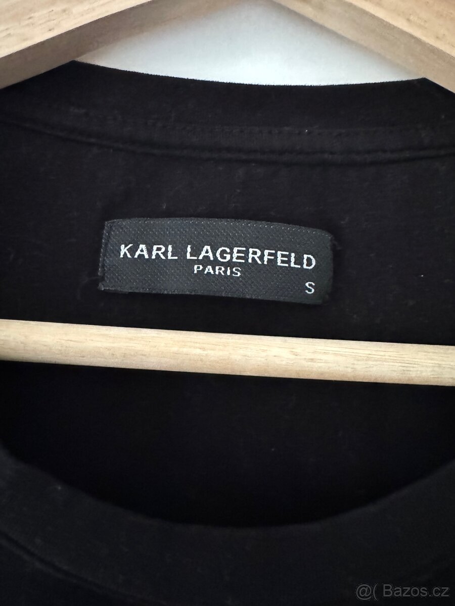 Černé tričko Karl Lagerfeld vel.S - 2