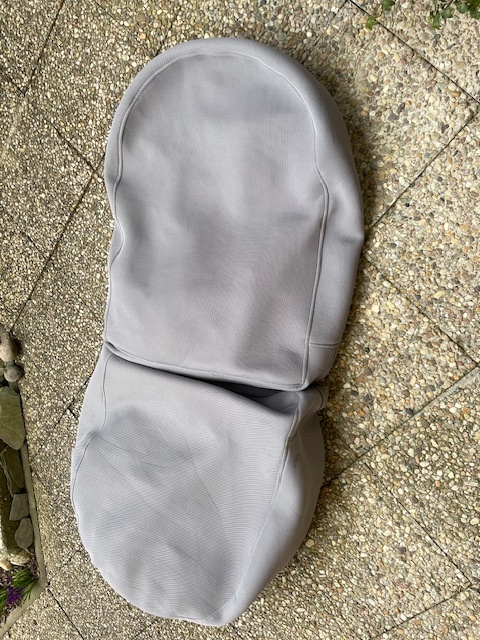 Sedací vak dělený šedý (IKEA) - 2