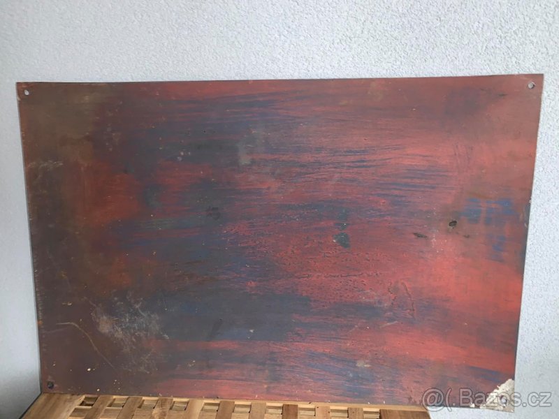 Stará smaltová cedule. - 2