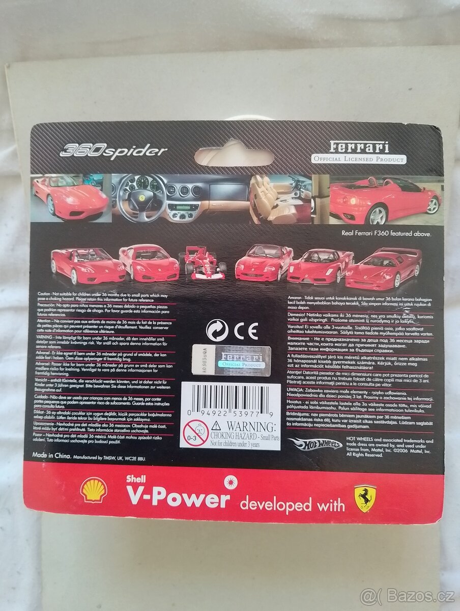 Ferrari 360 Spider model Hot Wheels 1:38 - 2