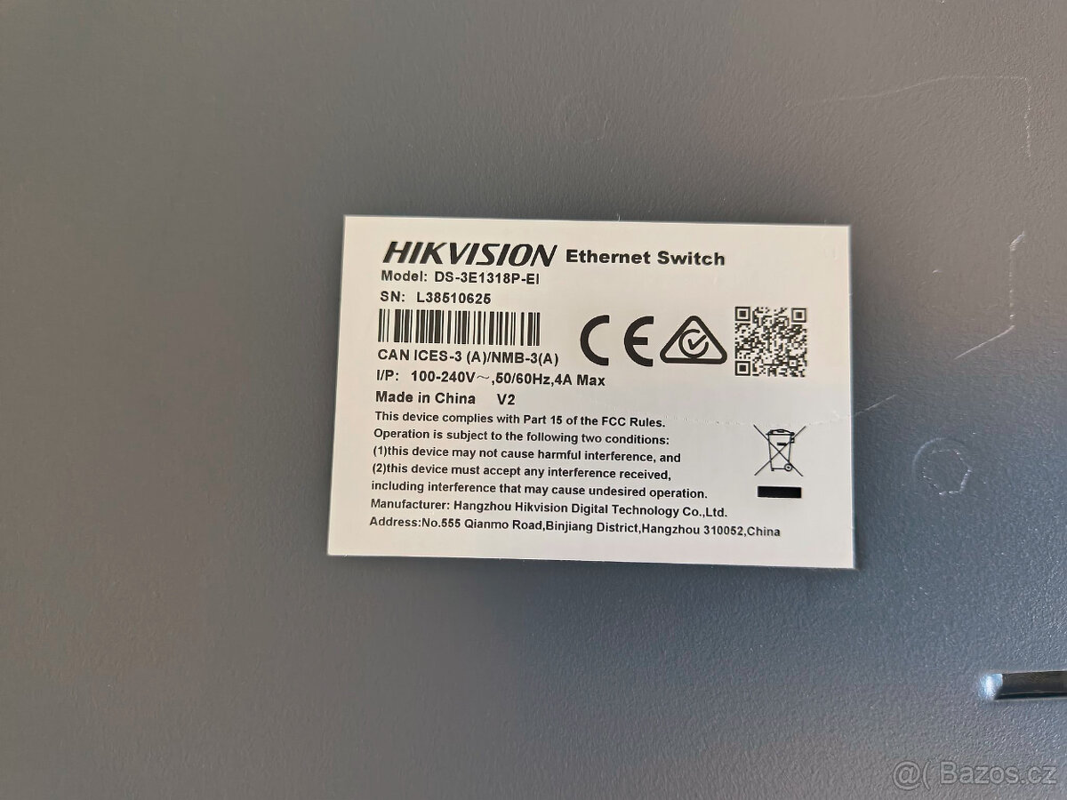 PoE switch Hikvision DS-3E1318P-EI, 16xPoE, 2xGBit - 2