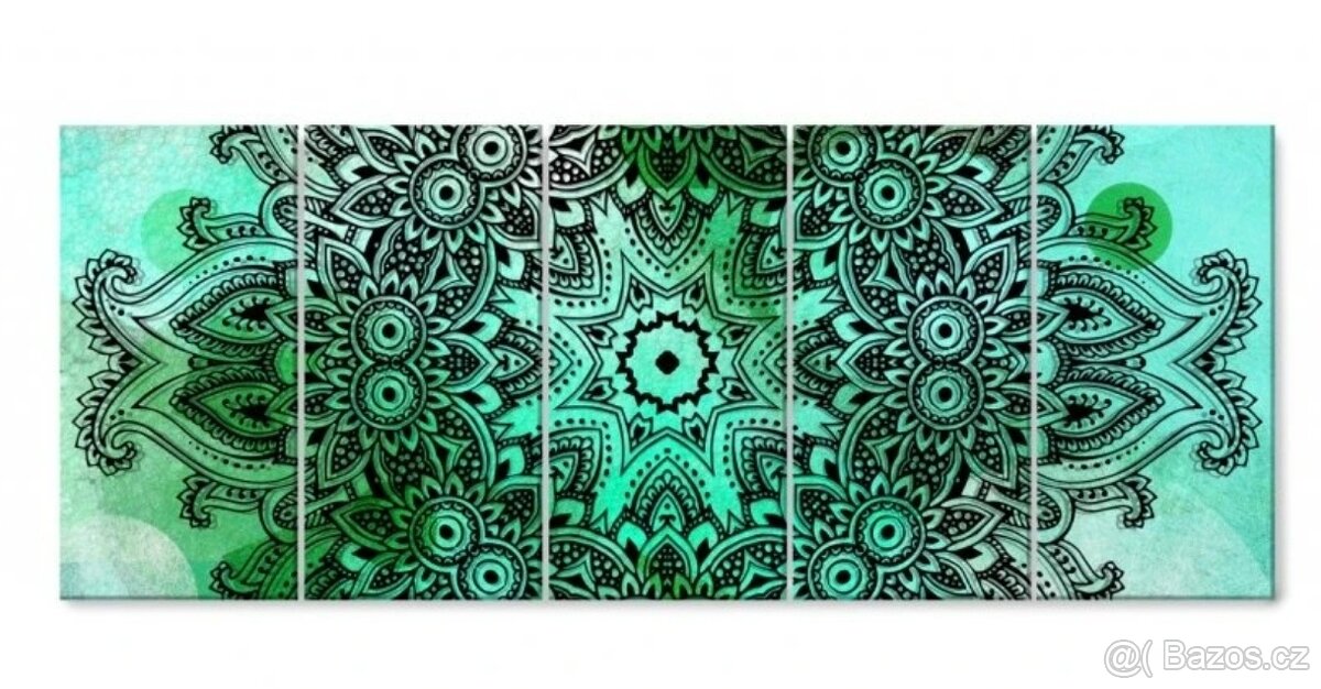 Vícedílný obraz mandala 150x60 cm - 2