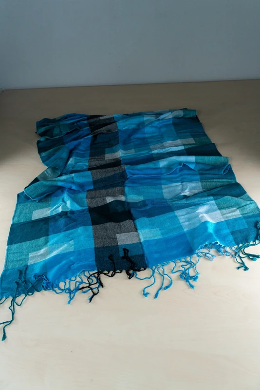 Šátek typu Pashmina Tyrkysová - 2