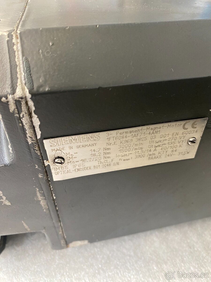 Siemens 3 pernament-magnet-servomotor 1FT6084-1AF71-4AG1 - 2