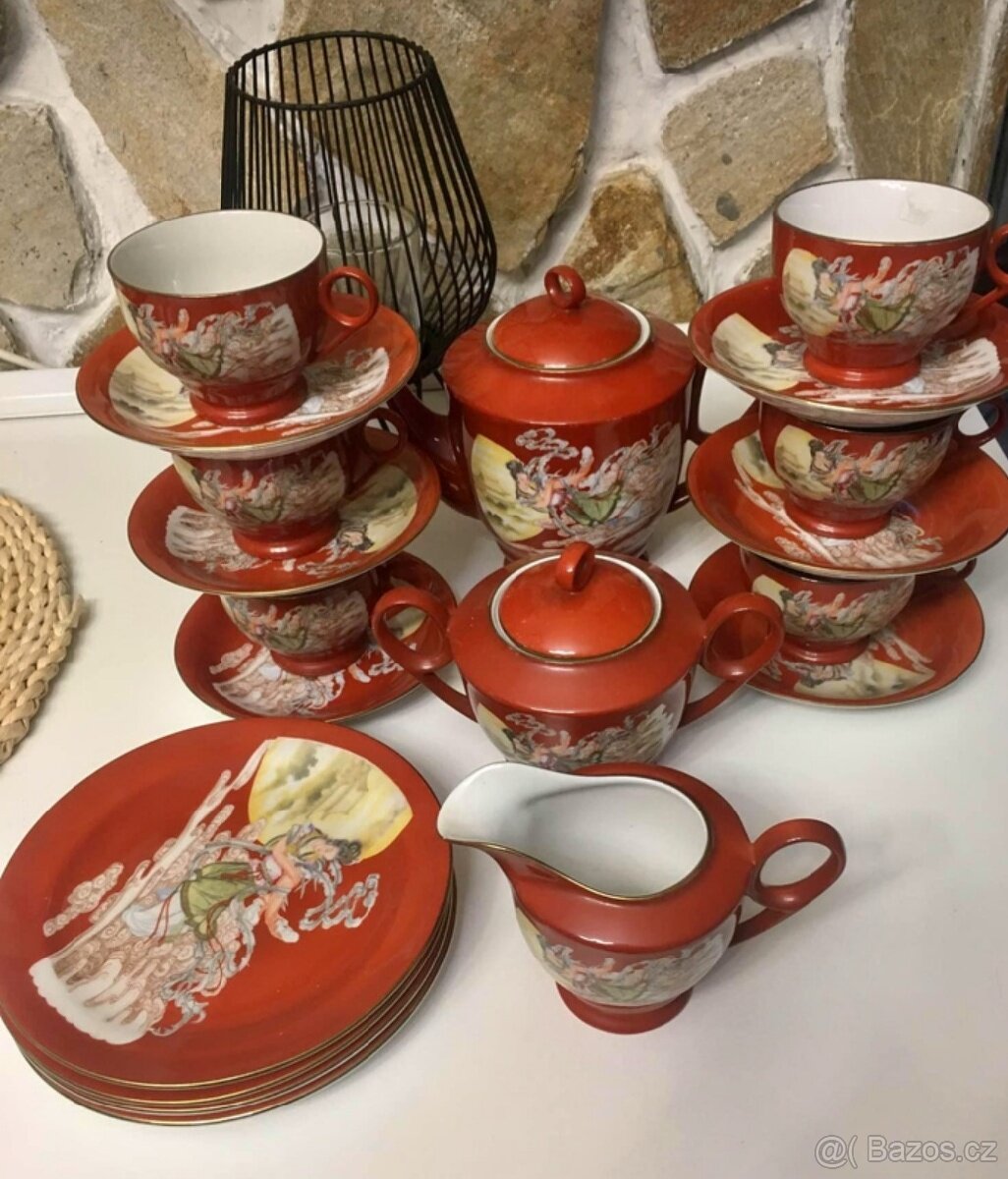 Porcelánová sada + obraz - 2