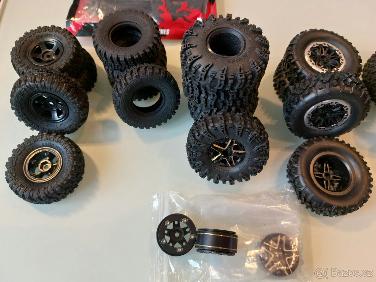 RC kola nové 1:24 1:18 1:12 1:10 měkké expe offroad trial - 2