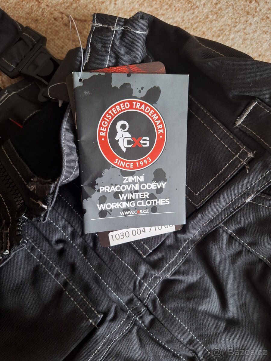 Pracovní pánské kalhoty s laclem - 2