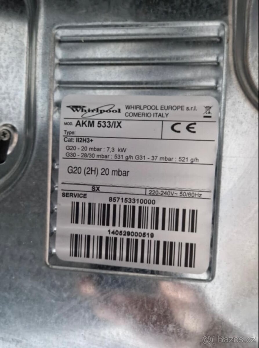 Plynová varná deska Whirlpool AKM 533/IX - 2