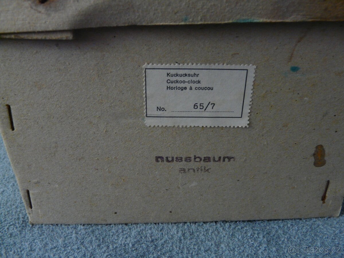 Kukačkové hodiny Hubert Herr 65/7 - nepoužité - 2