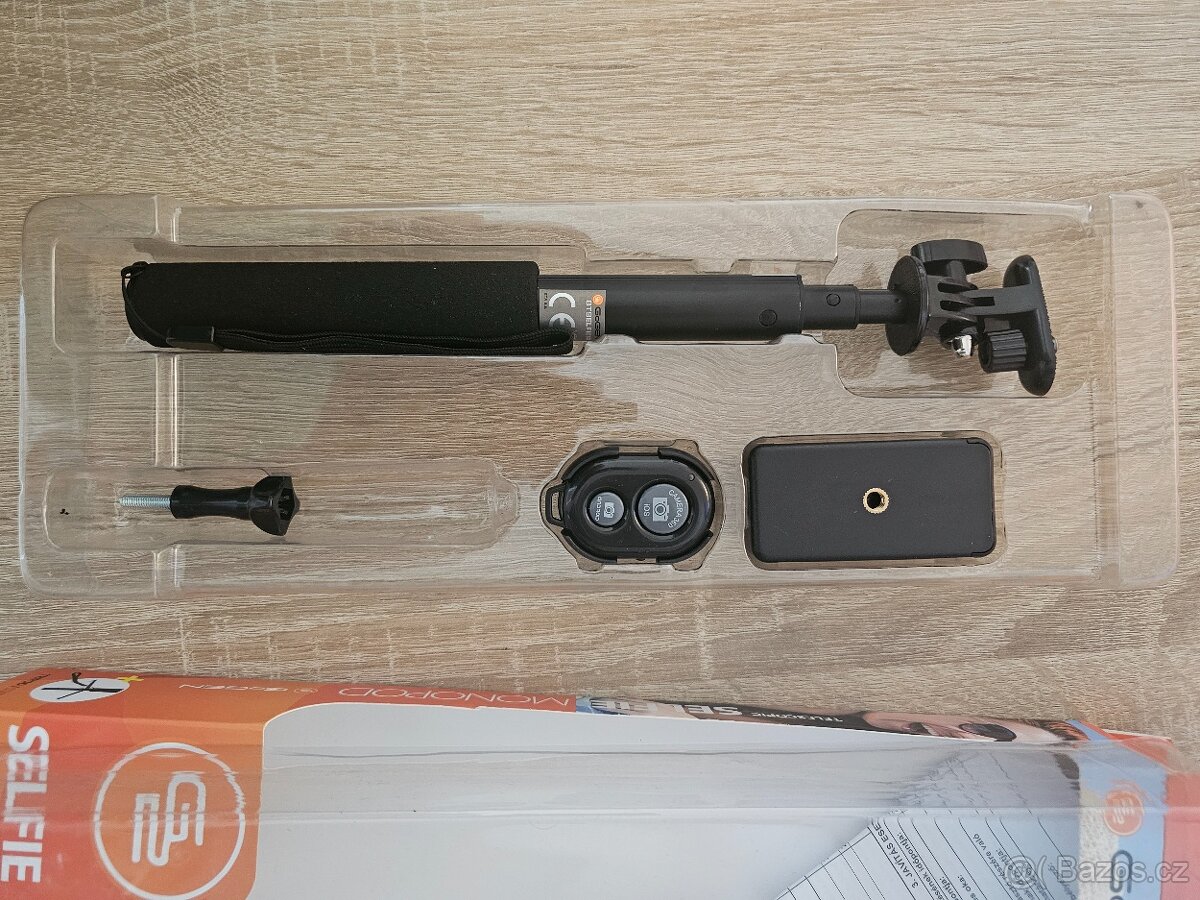 Selfie tyč GoGEN 5 teleskopická, Bluetooth, černá záruka - 2