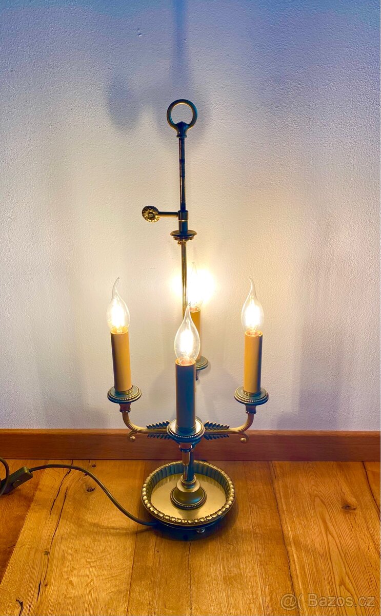Stará stolní mosazná lampa - 2