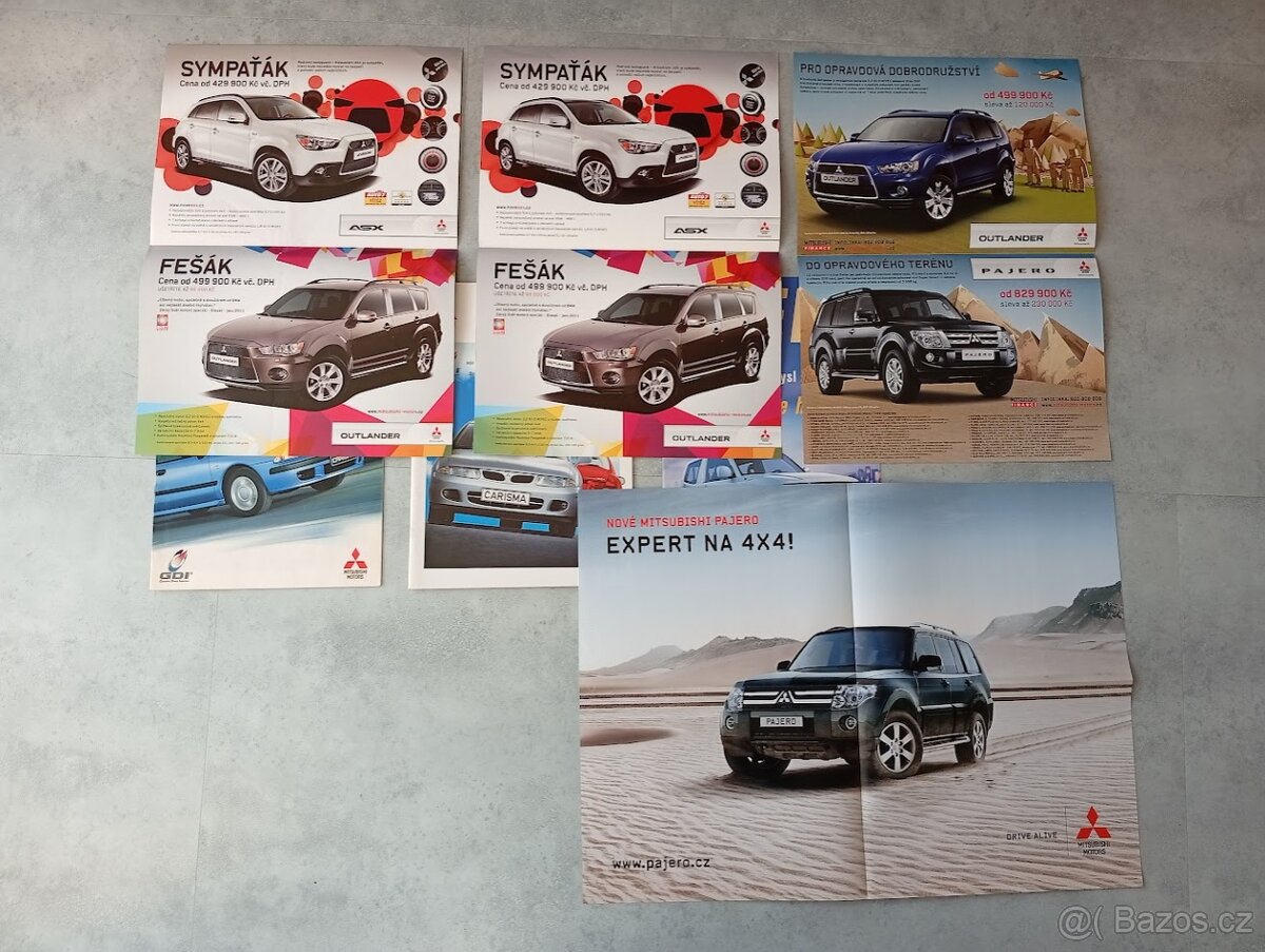 Mitsubishi Carisma, Pajero, Lancer - prospekty, katalogy - 2