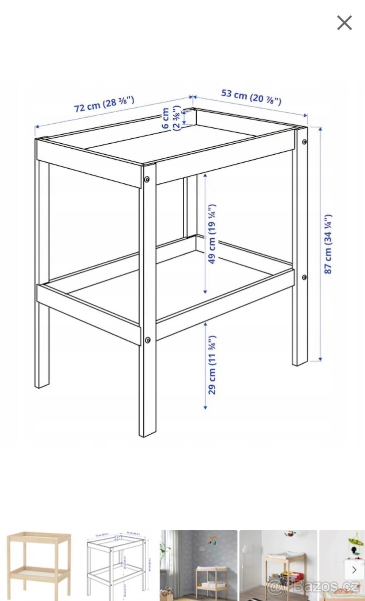 Přebalovací stůl / pult Ikea - 2