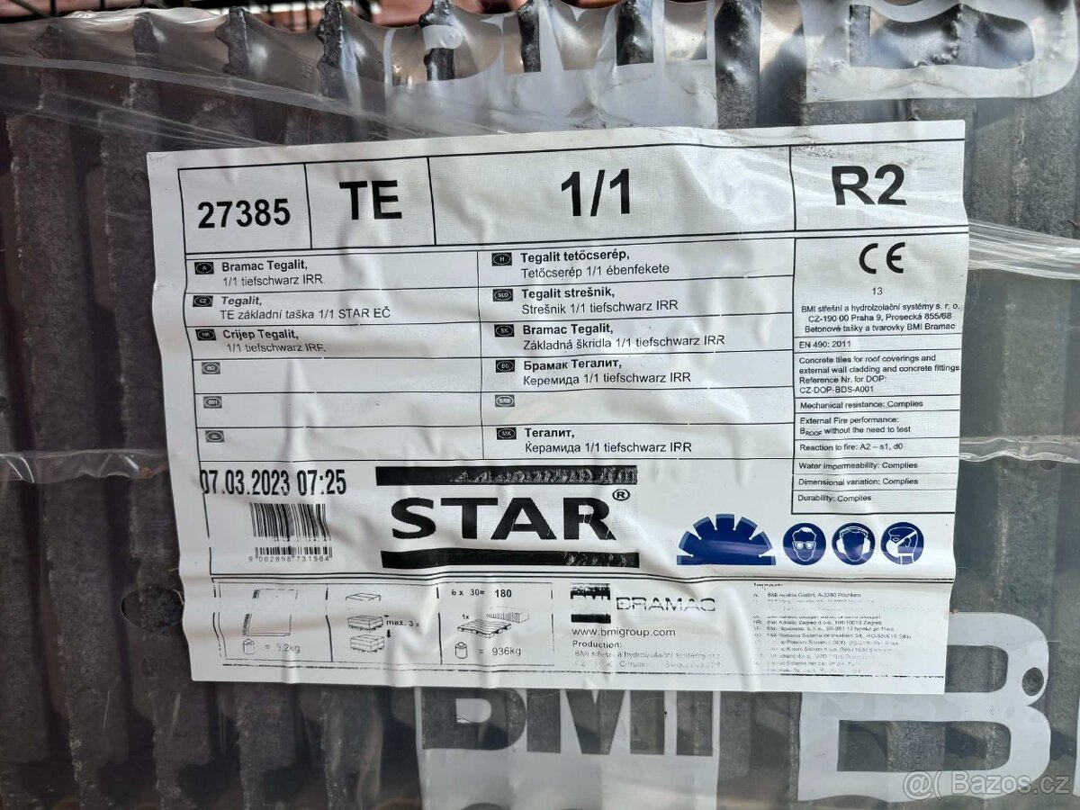 Bramac tegalit star - ebenově černá - 2