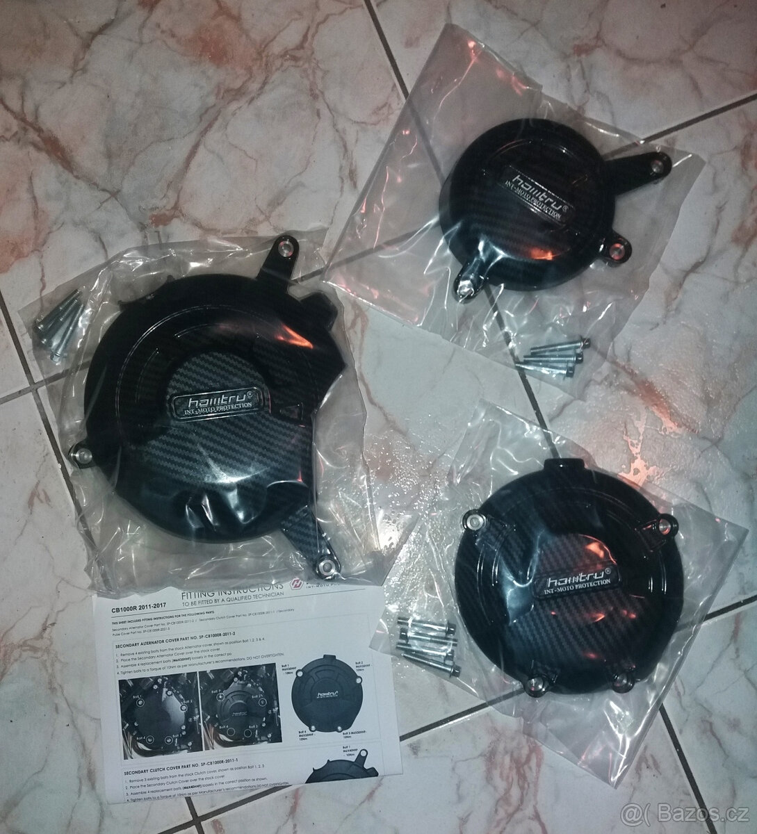 Ochranné carbon kryty motoru díly honda CB 1000R SC60 - 2