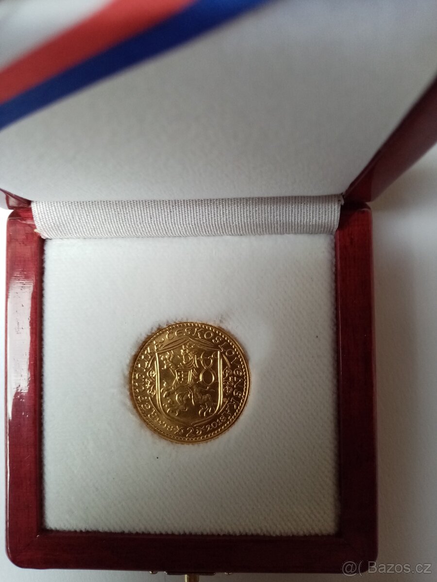 Svatováclavský 2 dukát s puncem 2018 - 2