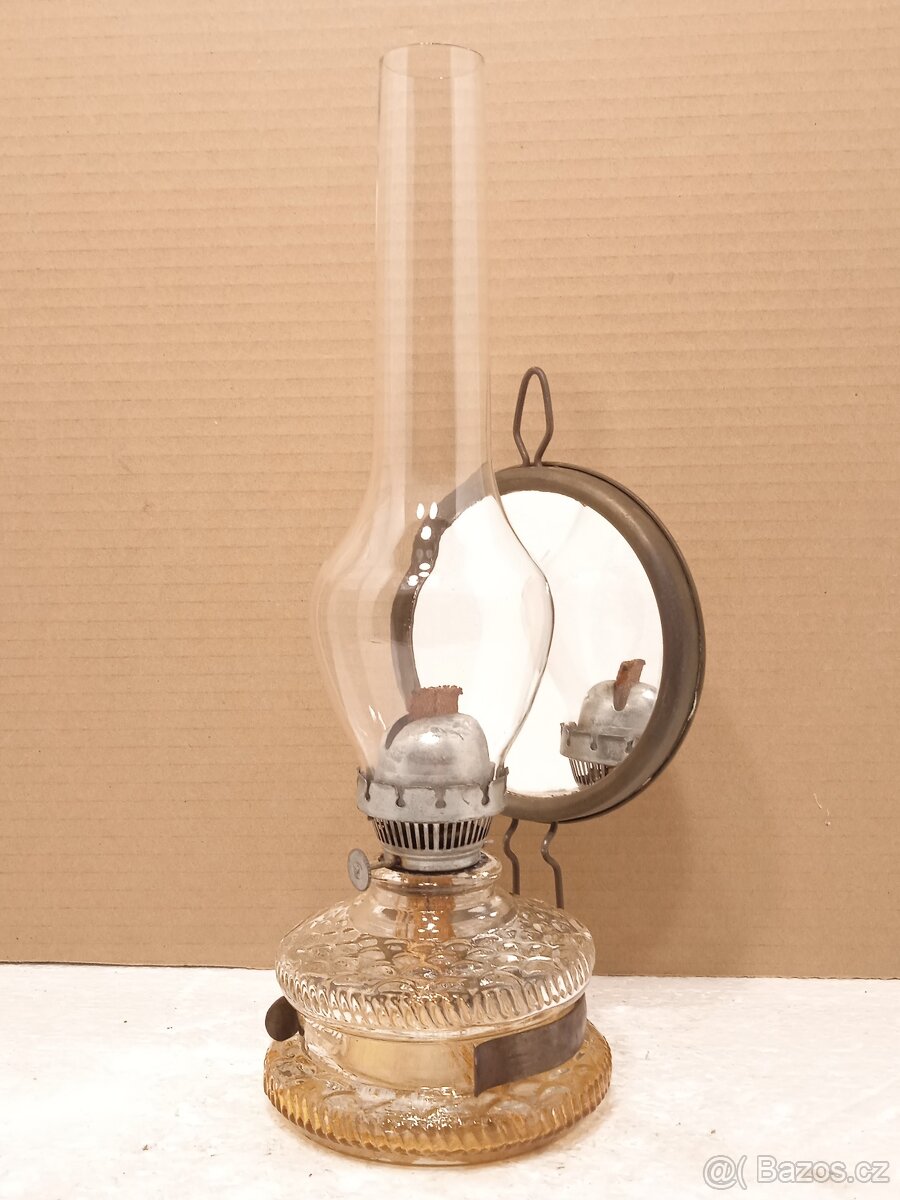 Retro stolní petrolejová lampa - ČSSR - 2