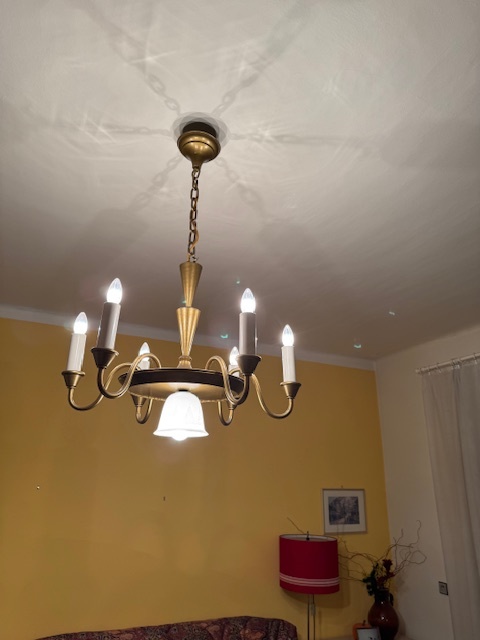 Lustr - mosazný šestiramenný - 2