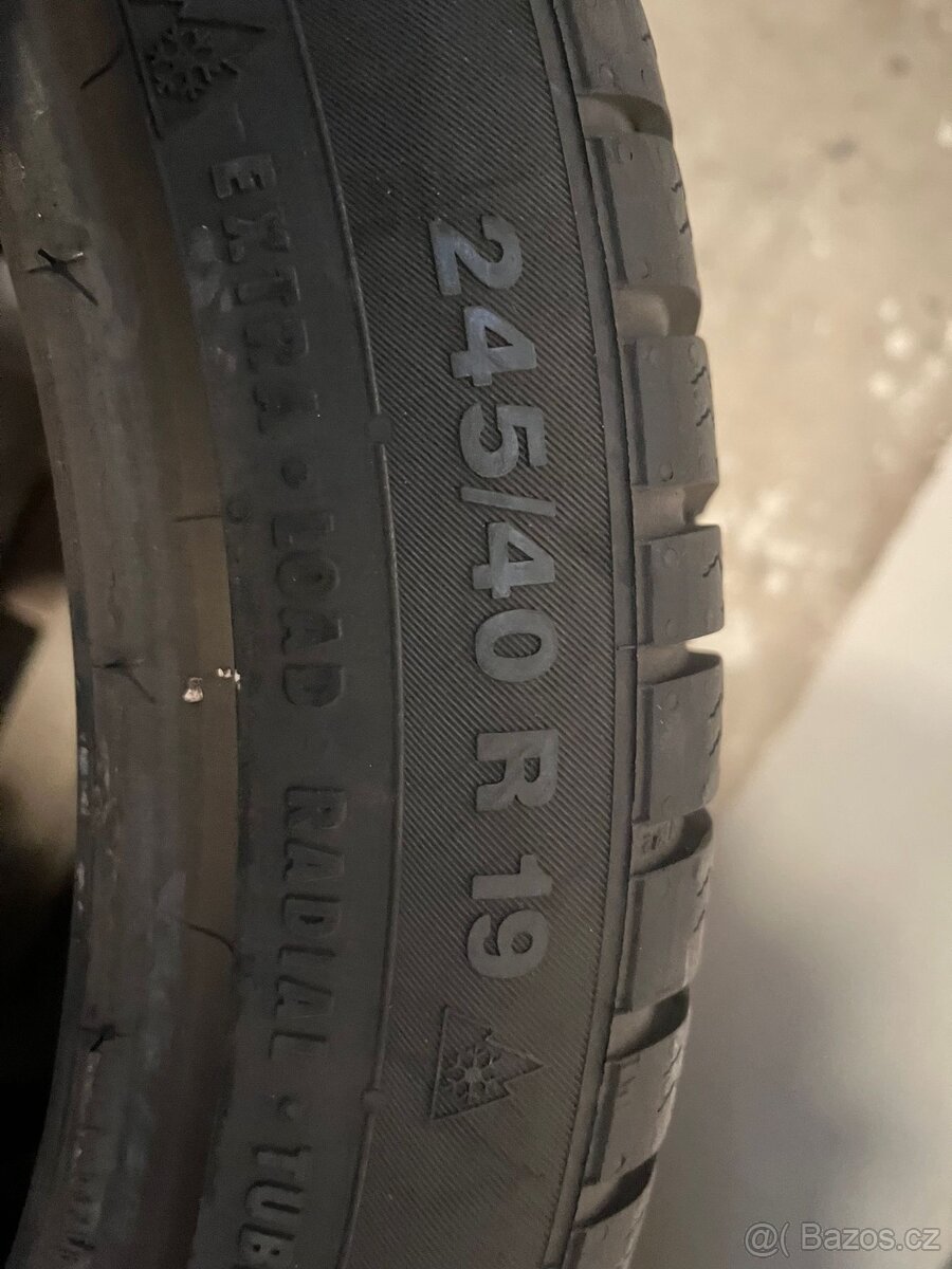 Pneumatiky runflat continental 245/40 R19 TS830P - Zimní. - 2