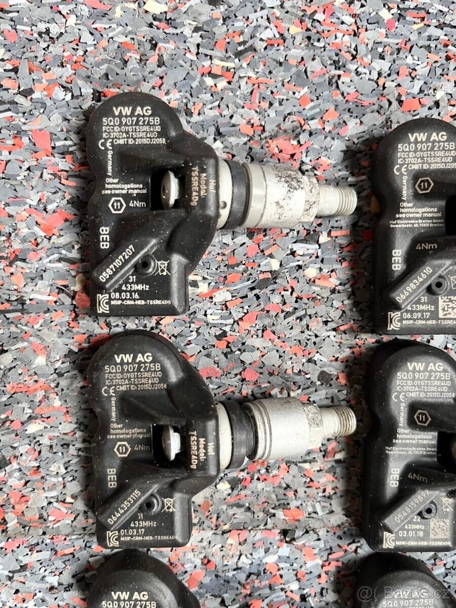 Senzory tlaku - TPMS - originál - 433Mhz - OTESTOVANÉ - 2