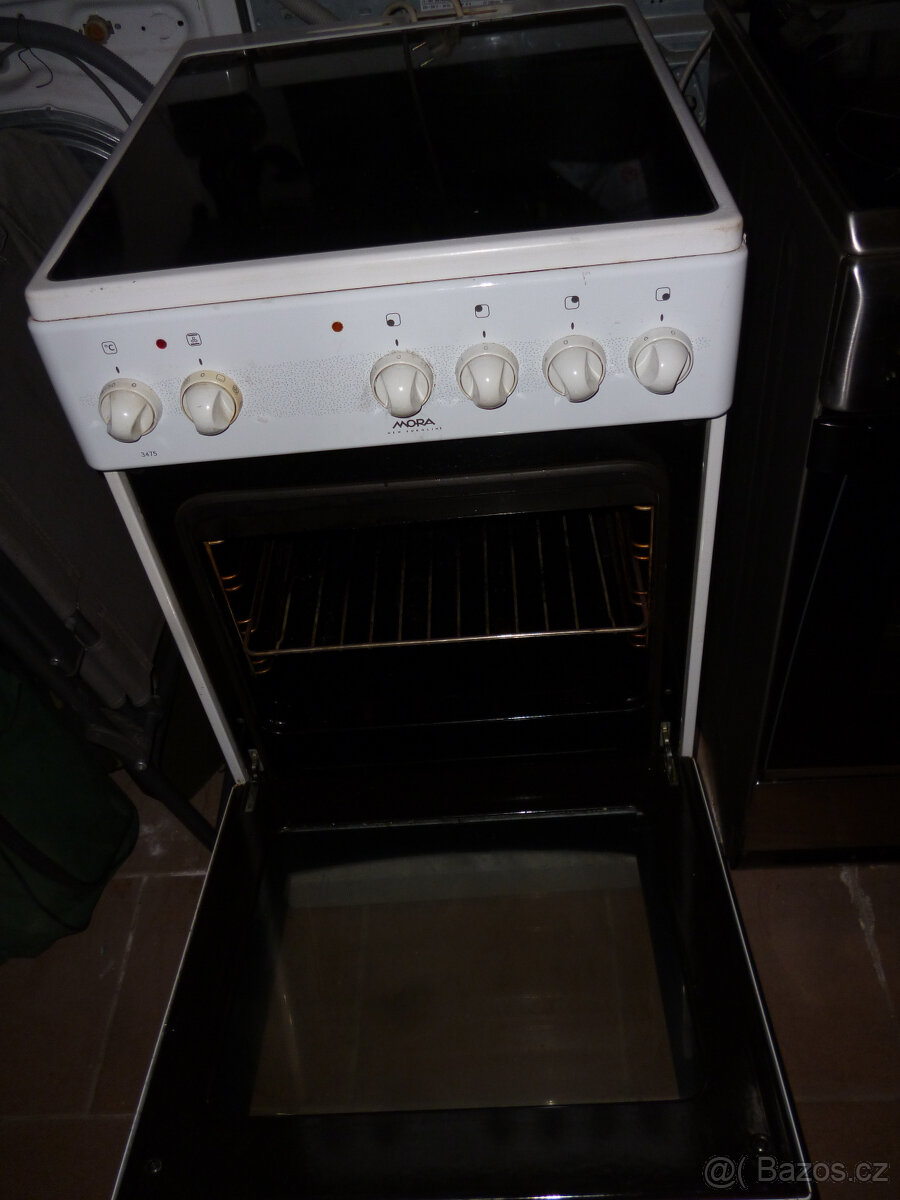 elektrický sporák mora na 230v,sklokeramicka deska - 2