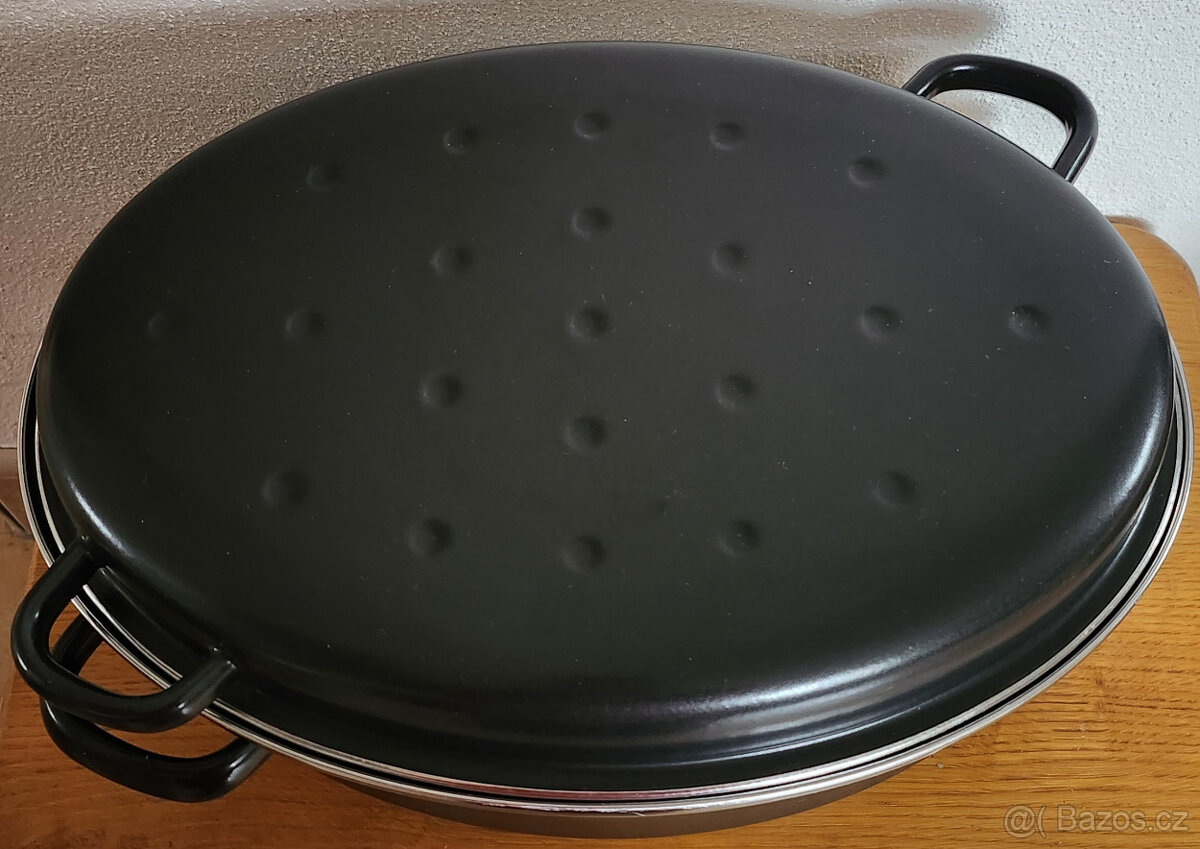 Smaltovaný dvoudílný pekáč - 2