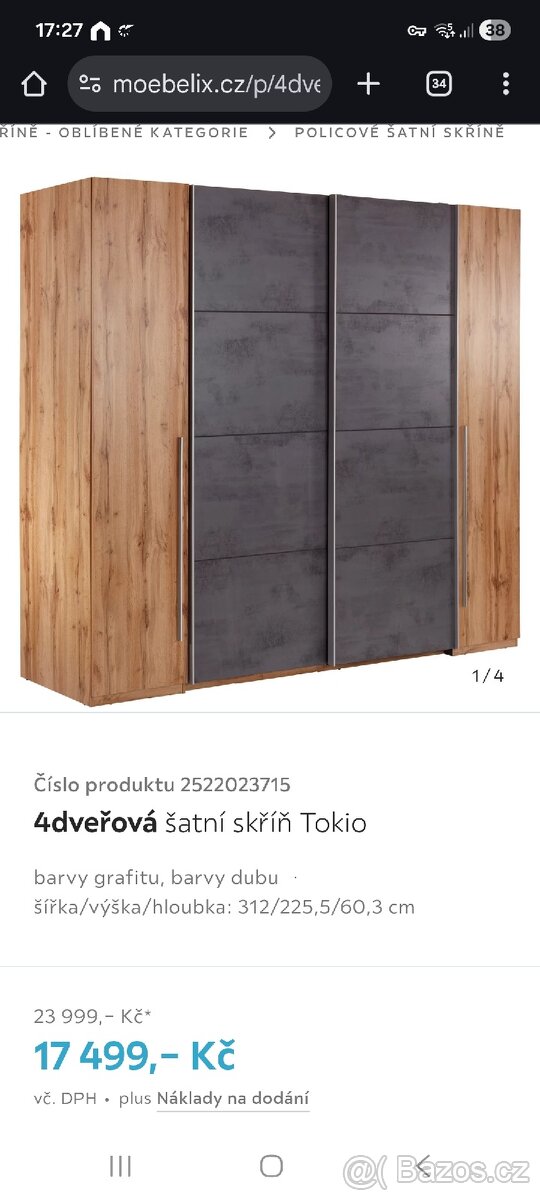 Skříň Tokio mobelix - 2