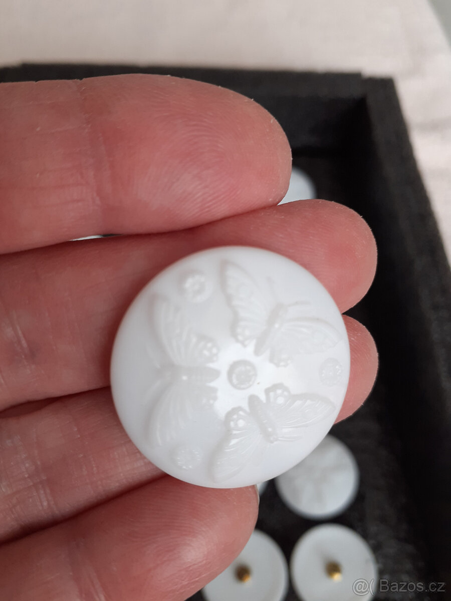 Staré skleněné knoflíky - 2