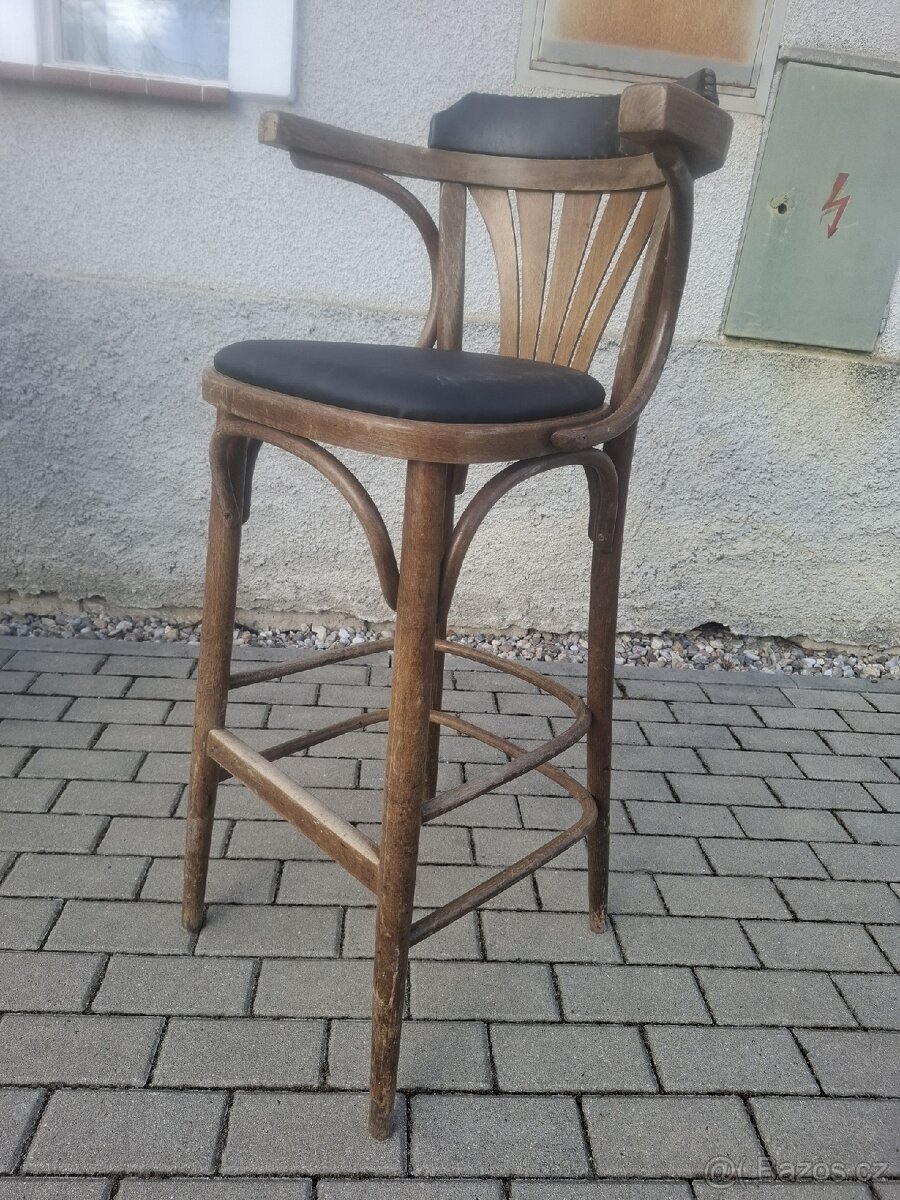 12x stare barové židle - 2