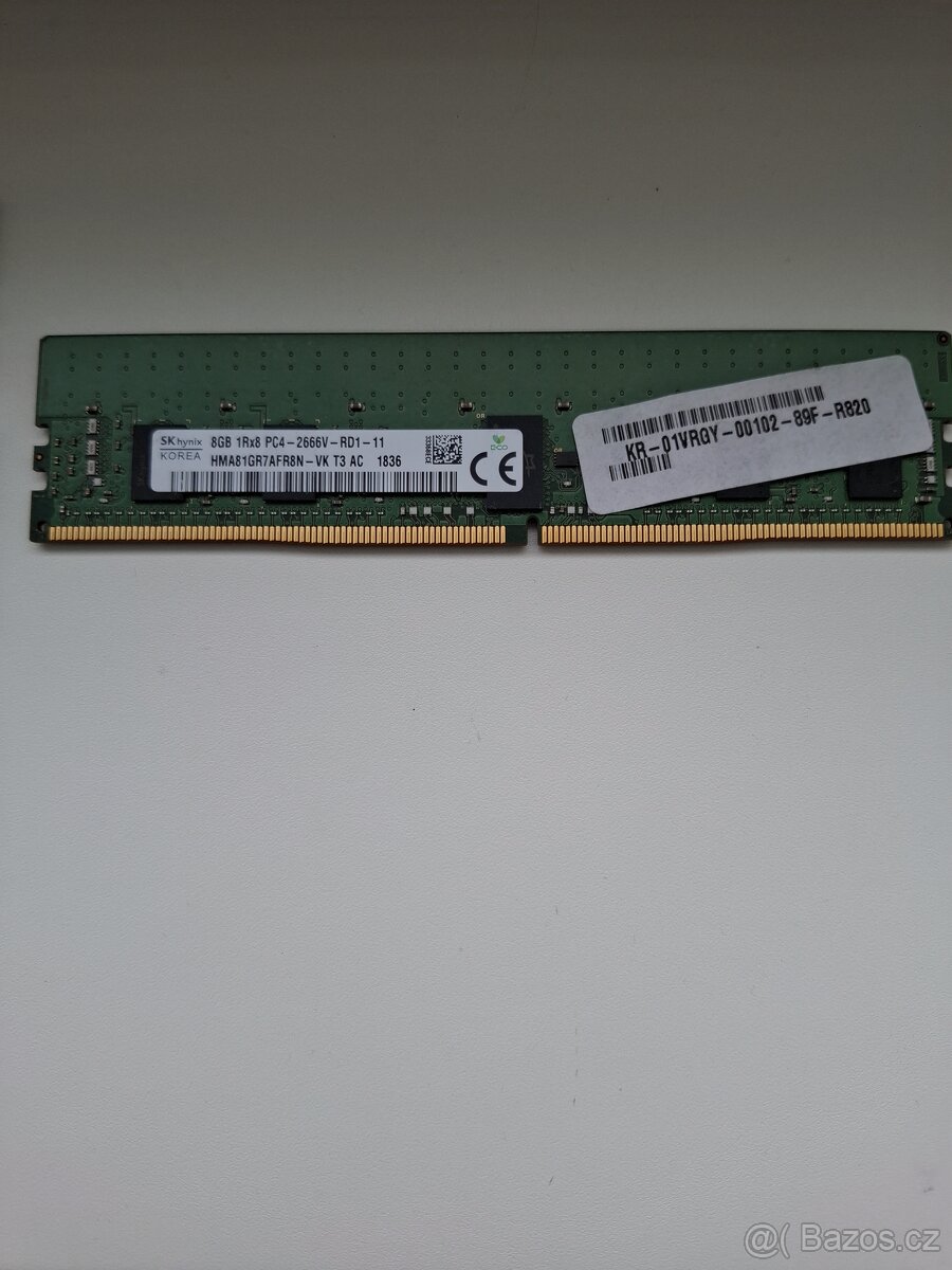 ECC RAM DDR4 8GB, 32GB, 2133MHz, 2400MHz, 2666MHz - 2