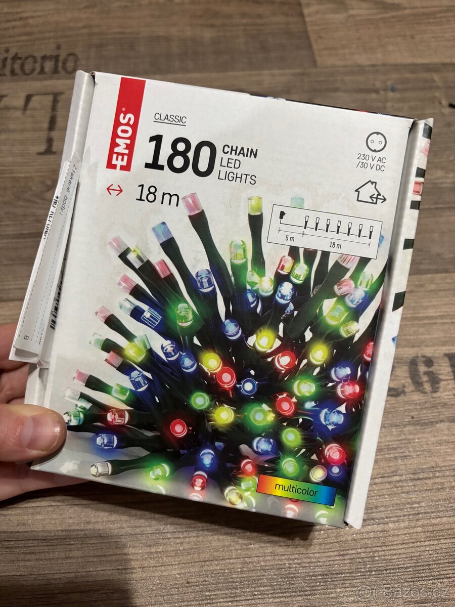 Vánoční světelný řetěz, 180 LED - 2