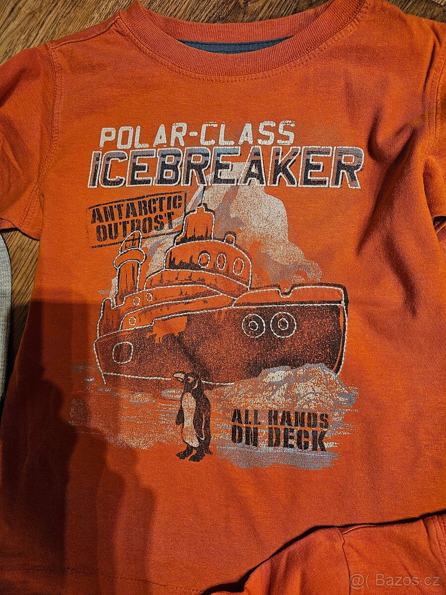 Tričko s dlouhým rukávem 4-6 let, 3 ks - 2