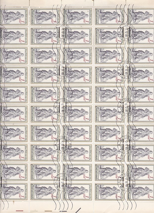 Ražené ČSSR kat.č. 2623 - tiskový list - 2