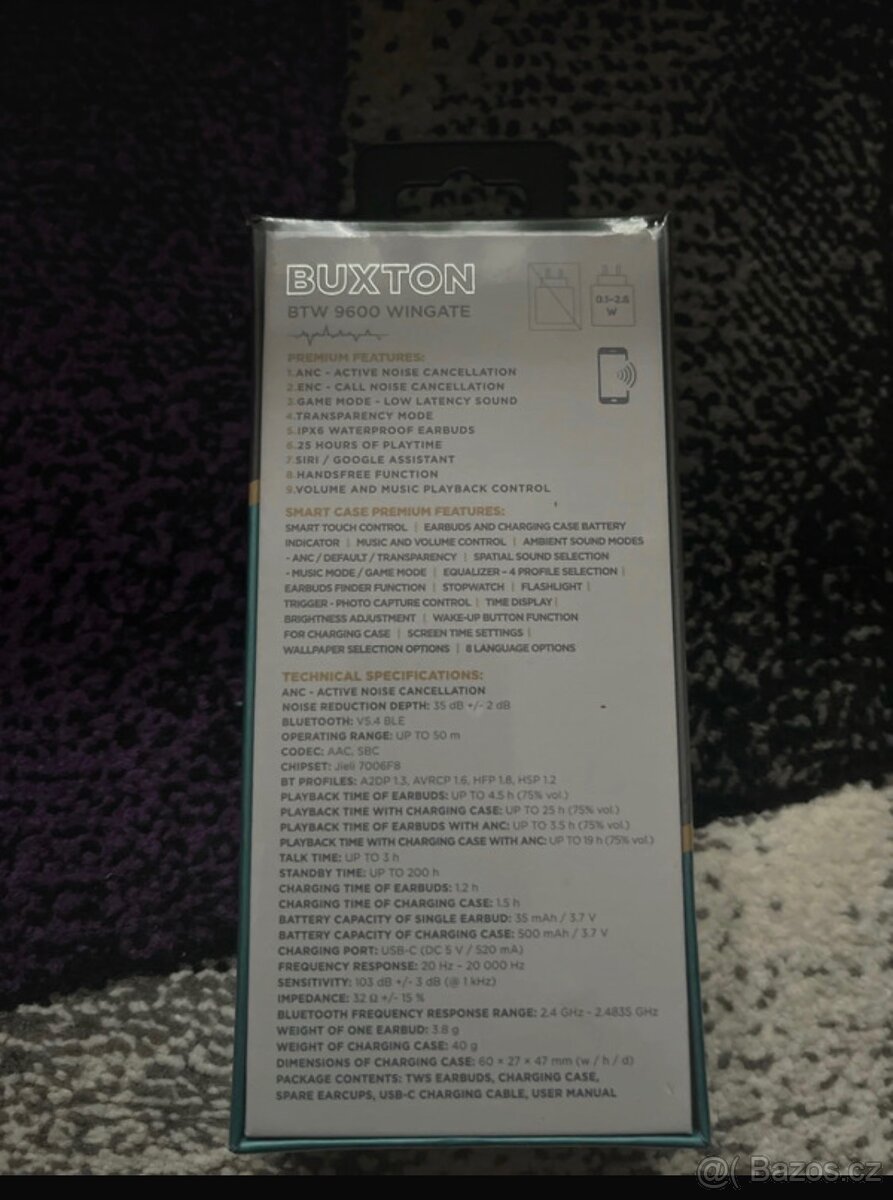 Sluchátka Buxton BTW 9600 - 2