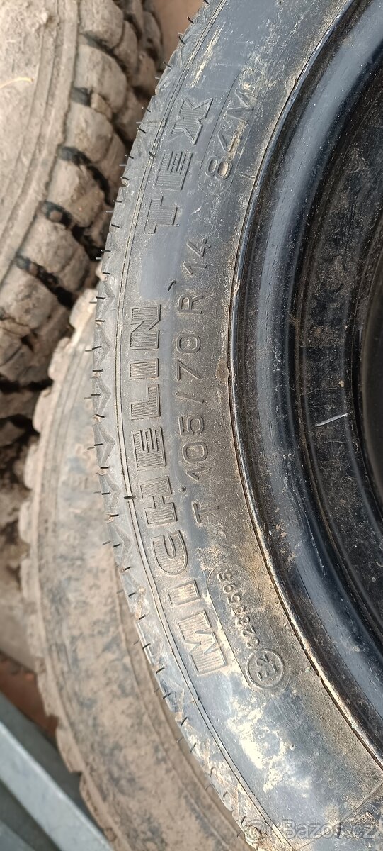 Dojezdová rezerva 105/70 R14 4x100 - 2