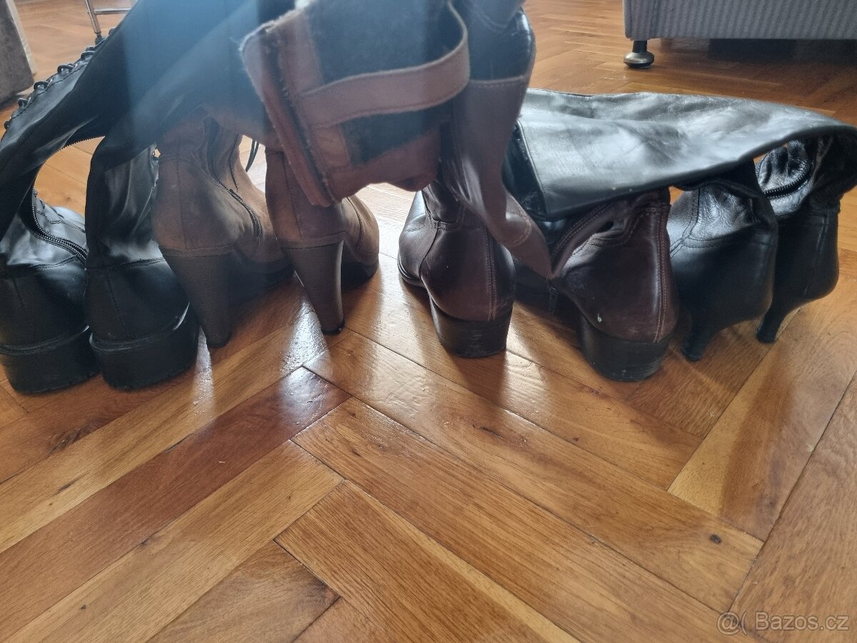 Vysoké boty. - 2